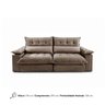 Sofá Retrátil e Reclinável Molas Ensacadas 2,10m Orquídea Vivaro Decor Suede Capuccino - 8