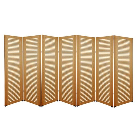 Biombo Ripado 7 Folhas C/ 14 Pezinhos
