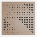 Ver imagem 1 de Painel Acústico Absorvedor Decorativo Skal05 60x60mm Maestra:nogal