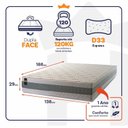 Ver imagem 4 de Colchão Casal King House Espuma D33 Oxford 138x188x29 Verde