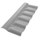 Ver imagem 1 de Cumeeira Central Articulada Plan Pvc 88x37 Cinza - P3030042 - Afort