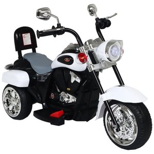 Moto Eletrica Infantil 3 Rodas Tr 1501 6v Branco Preto - Belfix
