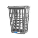 Ver imagem 4 de CESTO ROUPA SUJA 48 LITROS ORGANIZADOR GRANDE MULTIUSO LAVANDERIA QUARTO TELADO ROUPEIRO GRANDE 48L 