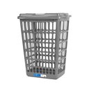 Ver imagem 4 de CESTO ROUPA SUJA 48 LITROS ORGANIZADOR GRANDE MULTIUSO LAVANDERIA QUARTO TELADO ROUPEIRO GRANDE 48L