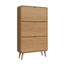 Ver imagem 1 de Sapateira Linha Curve 3 Portas Basculantes 76,5X24cm Carvalho Xingu