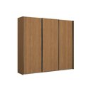 Ver imagem 2 de Guarda Roupa Casal 3 Portas de Correr e 4 Gavetas T582 Canela - Kappesberg