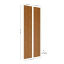 Ver imagem 2 de Módulo para Painel Ripado Nature 92,8cm