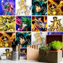 Ver imagem 1 de Papel de Parede Cavaleiros do Zodíaco-60x300cm