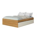 Ver imagem 3 de Cama Queen 4 Gavetas 100% MDF Aurora Yescasa Marrom/Carvalho Hanover
