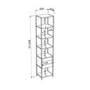 Ver imagem 4 de Estante Industrial Steel com 3 Gavetas - Carvalho/Preto