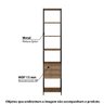 Estante Industrial Steel com 3 Gavetas - Carvalho/Preto - 2