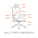 Ver imagem 6 de Cadeira de Escritório Presidente Wall Street