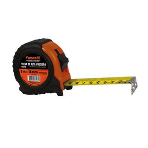 Trena Emborrachada de Alta Precisão 3m x 16mm - Famastil, Tamanho: 3m