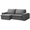 Ver imagem 2 de Sofá 3 Lugares Retrátil Reclinável para Sala 225cm Malfati F04 Veludo Cinza - Lyam Decor