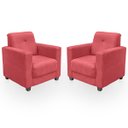 Ver imagem 1 de Kit Poltrona Cadeira para Sala Confortável Reforçada Veneza Suede