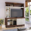 Ver imagem 1 de Estante para TV e Home Theater até 50 Polegadas 160,3CMX188CM 2 Portas Valença Marrom