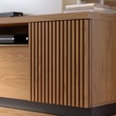 Ver mais imagens de Estante Home para TV até 70 Polegadas Espelhado 3 Portas 2 Prateleiras 2 Nichos com LED Niteroi