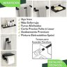 Kit Acessórios para Banheiro Preto Fosco 6 Peças Elg - 10