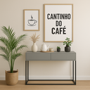 Ver imagem 1 de Aparador Buffet Balcão para Sala de Estar Cantinho do Café:cinza