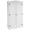 Ver imagem 7 de Armário de Madeira Maciça com 2 Portas Branco Lavado
