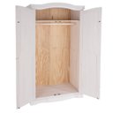 Ver imagem 3 de Armário de Madeira Maciça com 2 Portas Branco Lavado