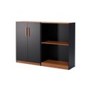Ver imagem 4 de Livreiro Flex Multiuso Horizontal ou Vertical com 2 Portas:preto Nature