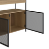 Buffet Aparador Bar Industrial Retrô 2 Portas e Nicho Madeira/Aço 100cm York - 7