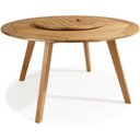 Ver imagem 1 de Mesa Redonda Tampo Giratorio Stain Jatoba 1,40 Mt (larg) - 51262