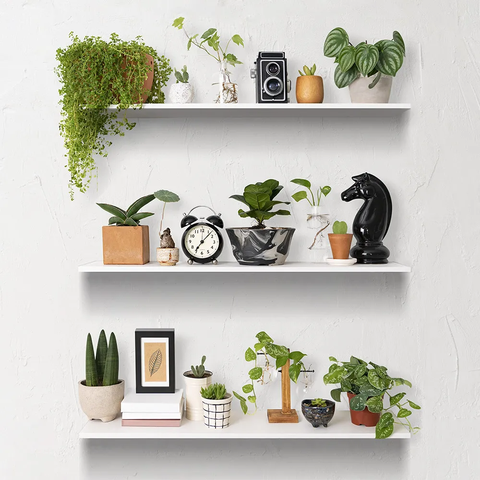 3 Prateleiras de Mdf Branco - Prateleira em Mdf 60x15