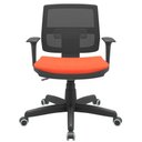 Ver imagem 2 de Cadeira Executiva Giratória para Escritório Brizza Tela Ergonômica com Certificado Nr17 Cp Laranja