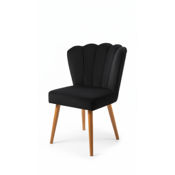 Poltrona Pétala Veludo Flor Decorativa para Sala, Quarto, Escritório e Estética com Pés Palito – Pre - 5