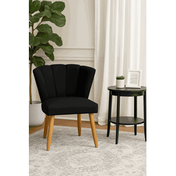 Poltrona Pétala Veludo Flor Decorativa para Sala, Quarto, Escritório e Estética com Pés Palito – Pre - 10