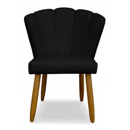 Poltrona Pétala Veludo Flor Decorativa para Sala, Quarto, Escritório e Estética com Pés Palito – Pre - 9