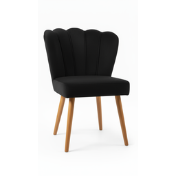 Poltrona Pétala Veludo Flor Decorativa para Sala, Quarto, Escritório e Estética com Pés Palito – Pre - 7