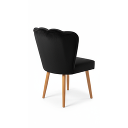 Poltrona Pétala Veludo Flor Decorativa para Sala, Quarto, Escritório e Estética com Pés Palito – Pre - 1