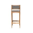 Ver imagem 5 de Kit 2 Banquetas Assento Encosto Estofado em Linho Hellen:mel com Linho Cinza