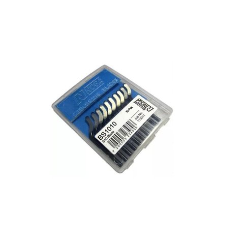 Kit 10 Lâminas Rebarbador Noga Plastico Madeira Escariador
