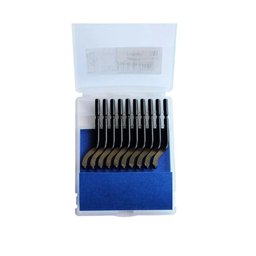 Kit 10 Lâminas Rebarbador Noga Plastico Madeira Escariador - 2