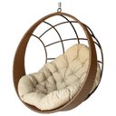 Ver imagem 1 de Cadeira Balanço Ninho Suspenso de Fibra com Almofada Impermeável