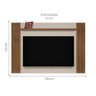 Painel Aurora P/ Tv Até 60'' Off White Com Nogueira - 5