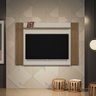 Painel Aurora P/ Tv Até 60'' Off White Com Nogueira - 6