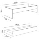 Ver imagem 6 de Quarto Infantil Modulado 2 Portas com Bicama Chiara Carvalho/branco - Phoenix