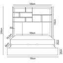 Ver imagem 5 de Quarto Infantil Modulado 2 Portas com Bicama Chiara Carvalho/branco - Phoenix
