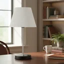 Ver imagem 1 de Abajur Luminaria de Mesa Redondo Piovere com Interruptor e Cúpula Texturizada Decoração Casa