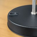 Ver imagem 5 de Abajur Luminaria de Mesa Redondo Piovere com Interruptor e Cúpula Texturizada Decoração Casa