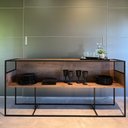 Ver mais imagens de Aparador Industrial Retrô com Nicho Madeira/Aço 160cm York