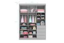 Ver imagem 2 de Quarto Infantil Completo Perola com Guarda Roupa 3 Portas e Cômoda 2 Portas Cinza - Phoenix Baby