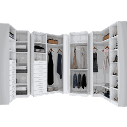 KIT CLOSET MODULAR M264.B MUNDI MOVEIS - 1