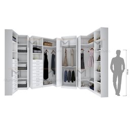 KIT CLOSET MODULAR M264.B MUNDI MOVEIS - 8