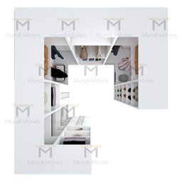 KIT CLOSET MODULAR M264.B MUNDI MOVEIS - 7